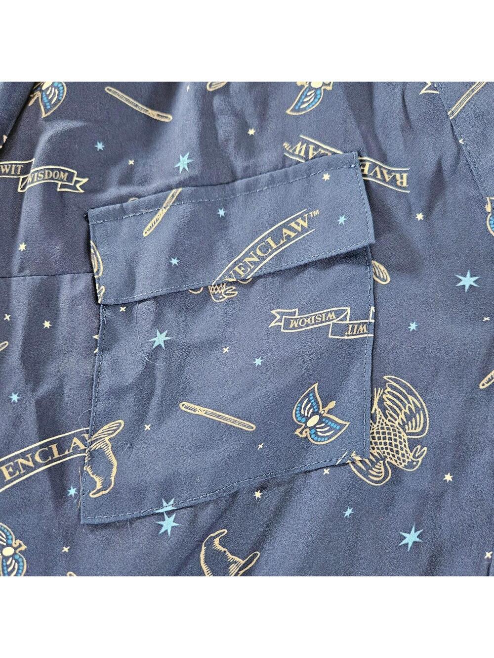 Torrid Harry Potter Ravenclaw Harper Blouse 3X Blue Celestial Stars Plus Size - Picture 3 of 12